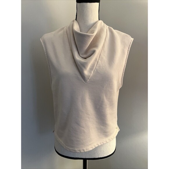 Cuyana Cowl Neck Sleeveless Tank Cream Size Small - Picture 1 of 10